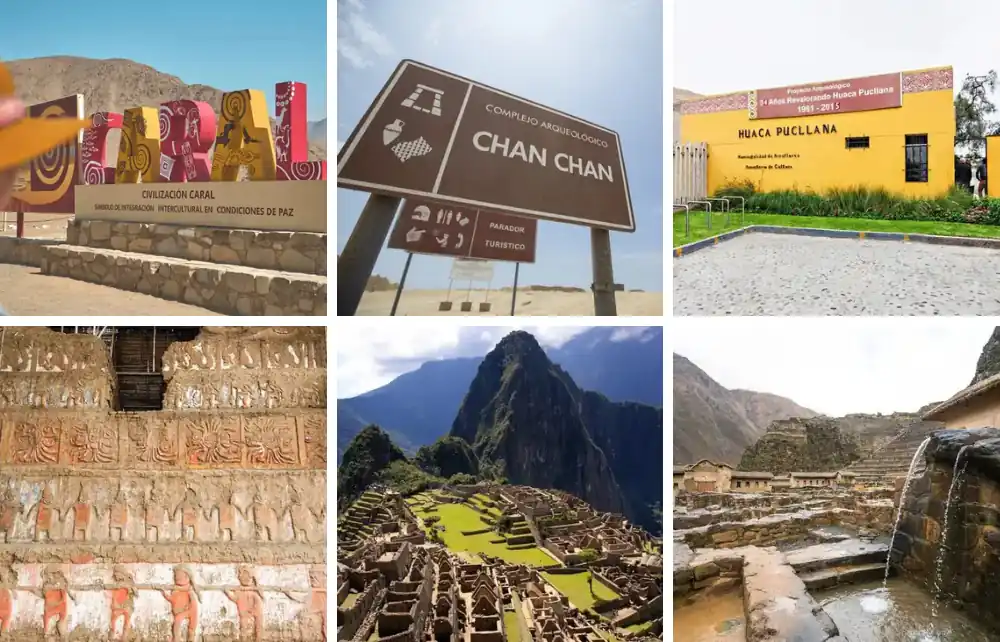20 lugares arqueológicos del Perú