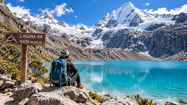 Laguna 69 en Áncash durante septiembre